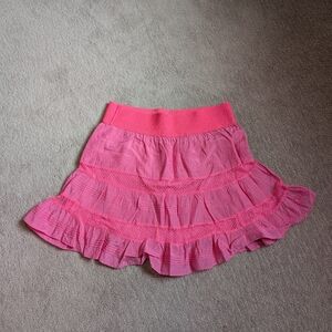 Free People Hot Pink Mini Skirt